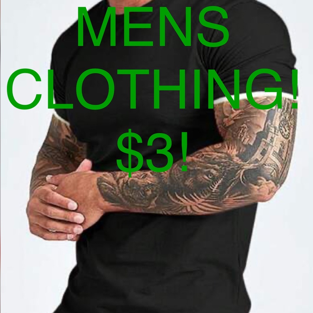 MENS $3 CLOTHING LIVE SHOW SALE!